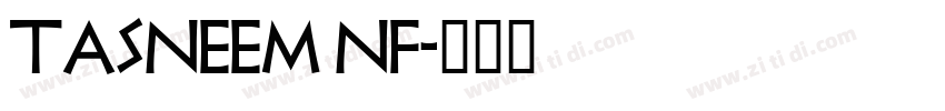 Tasneem NF字体转换